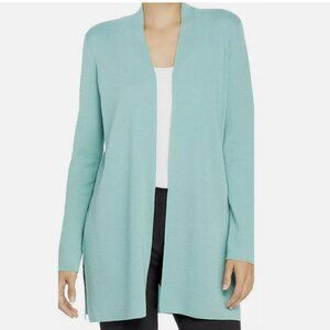 Eileen Fisher Clearwater Merino Wool Long Cardigan